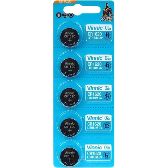 Vinnic Buttoncell 3V ���. 5 �� �������� ���������� - (CR1620)