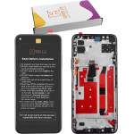 HYPER-Fix Huawei P40 Lite 5G ����� + Touch Screen + Lens + Frame Black Service Pack - (HF-02353SUN)