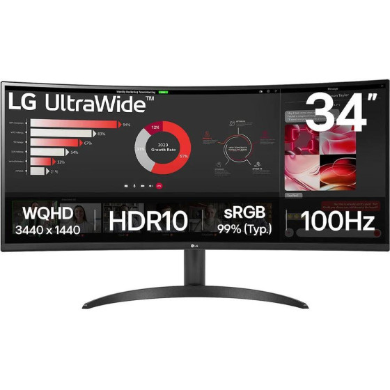 LG Ultrawide Va Hdr Curved Monitor 34'' - (34WR50QK-B)