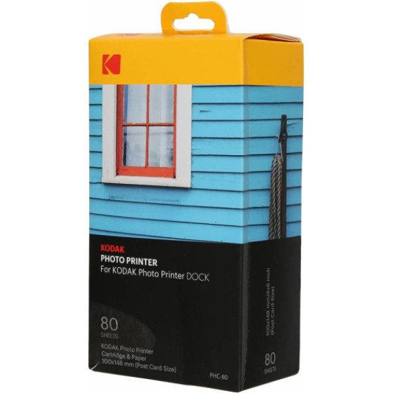 Kodak Paper & Cartidge 4PAss For Dock Plus 4X6 (80pCs pack) - (KOPHC80P80)