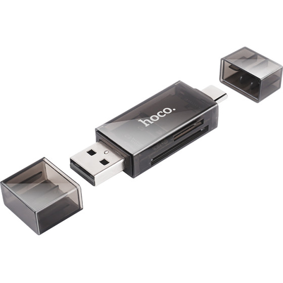 Hoco ���������� ������ ������ Usb 2.0 ��� USB-C �� Sd ����� 480MBps �� 2TB ������� ������������ ����� - (DHD01)
