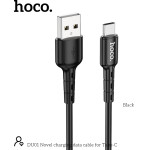 Hoco ������� �������� Usb �� USB-C 3.0A ��� ������� ��� �������� ��������� 1m ����� - (DU01 Novel)
