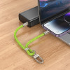 Hoco ������� ������/������� �������� USB-C �� Lightning ������� 22cm - (GH5)