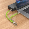 Hoco ������� ������/������� �������� USB-C �� USB-C ������� 22cm - (GH5)