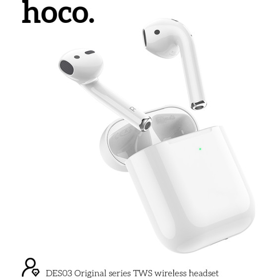 Hoco Wireless Hands Free Tws V5.0 350mAh ��� 3h ���� ����������� ����� - (DES03)