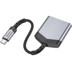 Hoco ��������� ����� ���� USB-C �� 1xUSB-C ��� 1x3.5mm ��� ���������� ��� ��� ���� - (LS39)