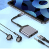 Hoco ��������� ����� ���� USB-C �� 1xUSB-C ��� 1x3.5mm ��� ���������� ��� ��� ���� - (LS39)