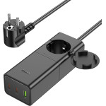 Hoco ��������� �� ��������� ������ ��� 3 ������� �������� 2� USB-C 65W ��� 1x USB-A 30W ������ - (NS4 Sharp)