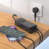 Hoco ��������� �� ��������� ������ ��� 3 ������� �������� 2� USB-C 65W ��� 1x USB-A 30W ������ - (NS4 Sharp)