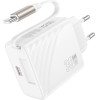 Hoco ��������� �������� 30W �� 1�USB-C ���� ��� ������������� ������� 65cm ������ - (N58)