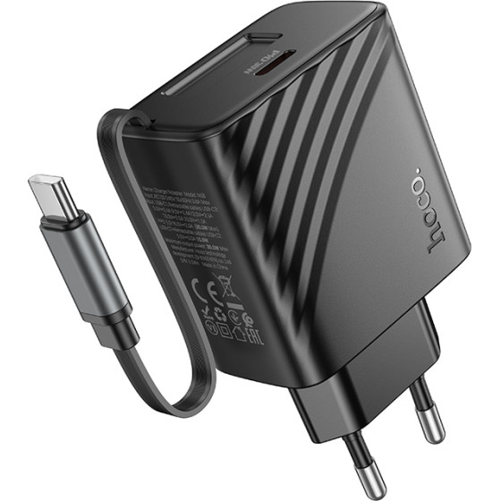 Hoco ��������� �������� 30W �� 1�USB-C ���� ��� ������������� ������� 65cm ������ - (N58)