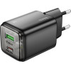 Hoco ��������� �������� �� 2 ������� �������� 1xUSB-A ��� 1xUSB-C 30W ������ - (N53 Monsoon)
