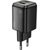 Hoco ��������� �������� �� 2 ������� �������� 1xUSB-A ��� 1xUSB-C 30W ������ - (N53 Monsoon)