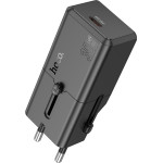 Hoco ��������� �������� Mini Universal Converter US/EU/AU/ Uk USB-C 30W ������ - (AC25)