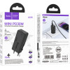Hoco ��������� �������� Mini Universal Converter US/EU/AU/ Uk USB-C 30W ������ - (AC25)