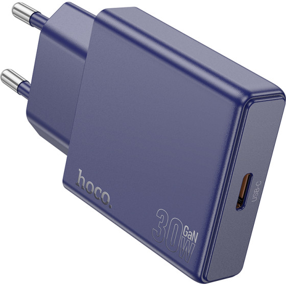 Hoco ��������� �������� Ultra Thin USB-C PD30W Fast Charge Titanium Blue - (N44 Biscuit)
