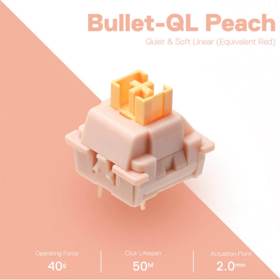 Redragon Gaming �������� - A113 Bullet-Ql Soft Linear Mechanical Switches
