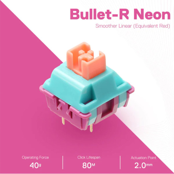 Redragon Gaming �������� - A113 Bullet-R Linear Mechanical Switches