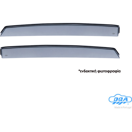 DGA ������� ���� ������������� ��� Peugeot 2008 2019-2023 5D ��� �������� ���� �������� ����� (Cast Acrylic GLASS) - 2 ���. - (DGB19047R)