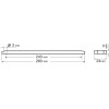 Lampa ��� ����� �������� 12LEd ������� Smd 24V 280x24x11mm - 1 ���. - (97022)
