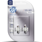 M-Tech �������� ����������� C5W/C10W 12V 1,44W SV8,5 31mm Led 6xSMD5050 ���� Blister - 2 ���. - (LB027B)