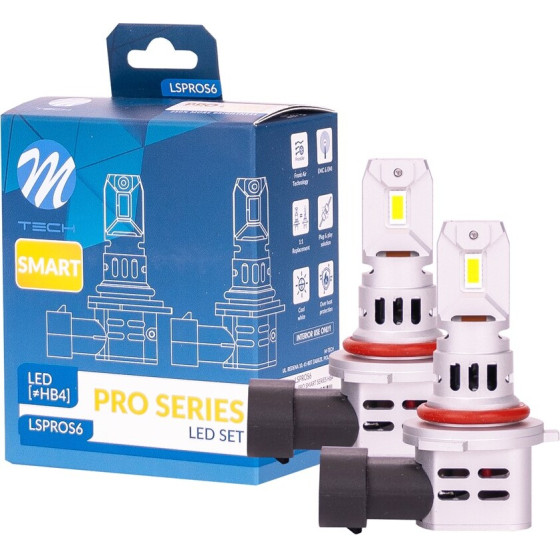 M-Tech ������ H�4 12V 2x 21W max6.000K 4600lm Pro Smart Series Led - 2 ���. - (LSPROS6)