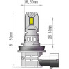 M-Tech ������ H11 12V 2x 21W max6.000K 4600lm Pro Smart Series Led - 2 ���. - (LSPROS11)