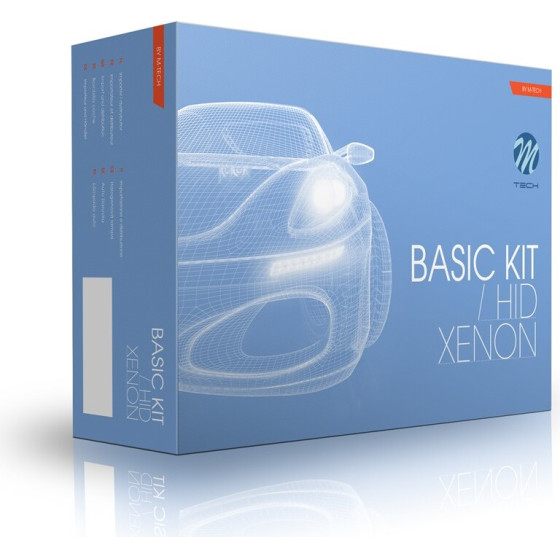 M-Tech H�4 12V 4.300K Basic Ballast Kit Xenon - 1 ���. - (KDCMPHB443)