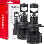 AMiO ������ H4 PL-Lens Series 9 36V 60W 5.000K 3.800lm Led 2x4575 Smd CAN-Bus �� ����������� - 2 ���. - (03667)