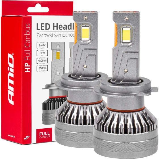 AMiO ������ H7 9 48V 6.500K 4.500lm 50W Hp Series Led CAN-Bus (�� ������ - 2 ���. - (03674)