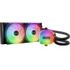 Bequiet Cpu Hydro Cooler Light Loop 240mm Intel Socket Lga 1700/1200/1150/1151/1155, Amd AM5/AM4, Square Argb Illuminating Cooling BLOCK, 2x Fan Light Wings Lx 120mm Pwm HIGH-SPEED, BLACK, 3YW. - (BW020)