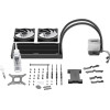 Bequiet Cpu Hydro Cooler Light Loop 240mm Intel Socket Lga 1700/1200/1150/1151/1155, Amd AM5/AM4, Square Argb Illuminating Cooling BLOCK, 2x Fan Light Wings Lx 120mm Pwm HIGH-SPEED, BLACK, 3YW. - (BW020)