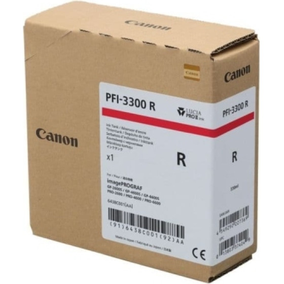 Canon Ink PFI-3300 Red 330ml - (6438C001)