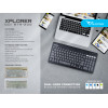 Alcatroz Wireless Keyboard Xplorer GO! Btr 200 Slate - (BTR200S)