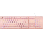 White Shark Led Keyboard GK-003441 Tachi Us Layout Pink - (TACHI-P-US)