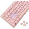 White Shark Led Keyboard GK-003441 Tachi Us Layout Pink - (TACHI-P-US)