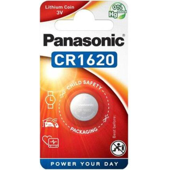 Panasonic Lithium Button Cells (1 ���) - (CR1620)