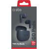 SBS Wireless Earphones Tws Go Pods Grey - (EARTWSGOPODSG)