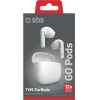 SBS Wireless Earphones Tws Go Pods White - (EARTWSGOPODSW)