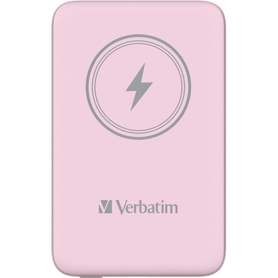 Verbatim Charge 'n' Go Magnetic Wireless Power Bank 10000 Pink - (32248)