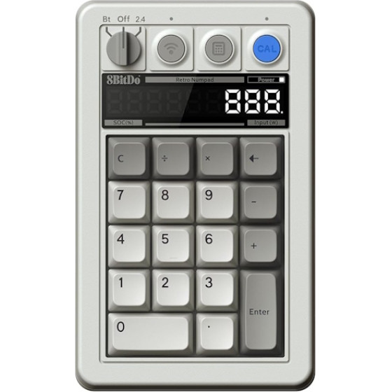 8BItdo Retro 18 Mechanical Numpad 2.4G/USB/Bluetooth (Pbt Keycaps/Hot-Swappable/Mechanical Switches) M Edition - (04503)