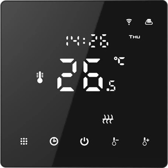 HYSEN HY608 Wifi �������� ����������� Smart ��� �����/��������� (3A/����� Led/��������� �������/��������) Black - (04498)