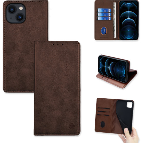 Sonique ���� ��������� Vintage Magnet Wallet Apple Iphone 13 ����