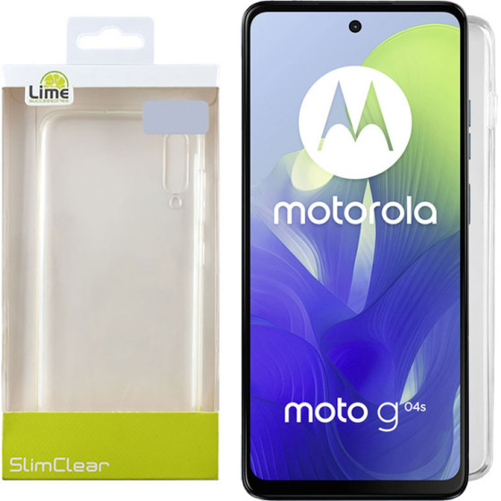 Lime Successories Lime ���� Motorola Moto G04S 6,56'' Slimclear Tpu Full Camera Protection �������