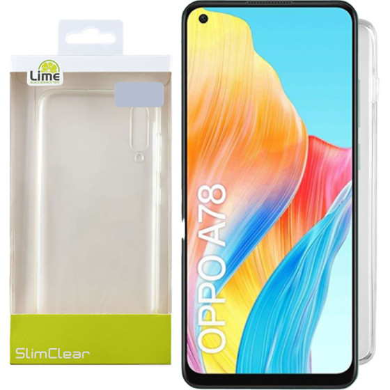 Lime Successories Lime ���� Oppo A78 4G 6.43'' Slimclear Tpu Full Camera Protection �������