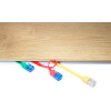 Goobay ������� ������� Cat 6A U/UTP, flat, 500MHz, copper, 15m, ����� - (96380)