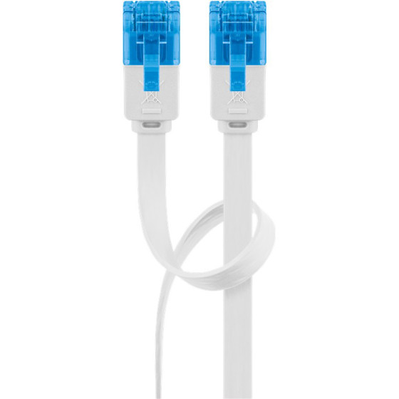 Goobay ������� ������� Cat 6A U/UTP, flat, 500MHz, copper, 20m, ����� - (96391)