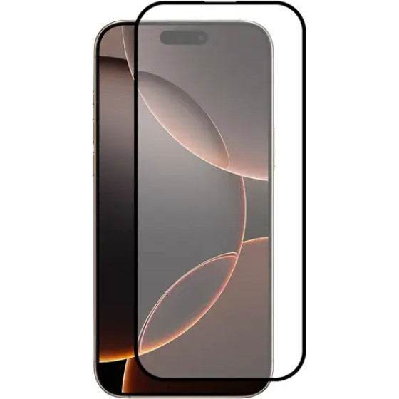 Vivid Full Face Tempered Glass Apple Iphone 16 Pro Max Black - (VITEMP498BK)