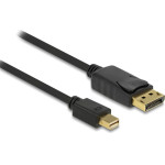 DeLock ������� Mini Displayport �� Displayport 4K/60Hz, 21.6 Gbps, 1m, ����� - (82698)