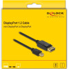 DeLock ������� Mini Displayport �� Displayport 4K/60Hz, 21.6 Gbps, 1m, ����� - (82698)